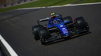 SPA, BELGIUM - JULY 29: Logan Sargeant of United States driving the (2) Williams FW45 Mercedes on