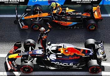 SAO PAULO, BRAZIL - NOVEMBER 05: Max Verstappen of the Netherlands driving the (1) Oracle Red Bull