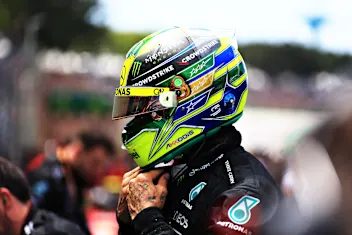 SAO PAULO, BRAZIL - NOVEMBER 05: Lewis Hamilton of Great Britain and Mercedes prepares to drive on
