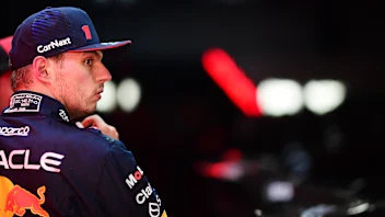 SAO PAULO, BRAZIL - NOVEMBER 03: Pole position qualifier Max Verstappen of the Netherlands and