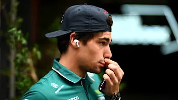 SAO PAULO, BRAZIL - NOVEMBER 02: Lance Stroll of Canada and Aston Martin F1 Team walks in the