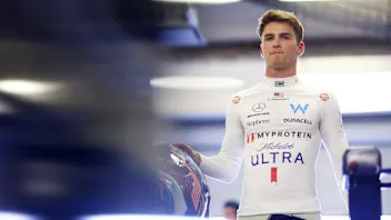 MEXICO CITY, MEXICO - OCTOBER 28: 20th placed qualifier Logan Sargeant of United States and