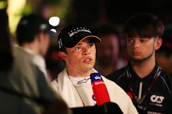 JEDDAH, SAUDI ARABIA - MARCH 19: 14th placed Nyck de Vries of Netherlands and Scuderia AlphaTauri