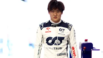 BARCELONA, SPAIN - JUNE 03: 15th placed qualifier Yuki Tsunoda of Japan and Scuderia AlphaTauri