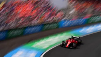 ZANDVOORT, NETHERLANDS - AUGUST 25: Charles Leclerc of Monaco driving the (16) Ferrari SF-23 on