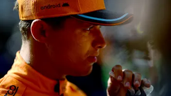 ZANDVOORT, NETHERLANDS - AUGUST 26: Second placed qualifier Lando Norris of Great Britain and