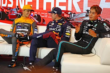 ZANDVOORT, NETHERLANDS - AUGUST 26: Pole position qualifier Max Verstappen of the Netherlands and