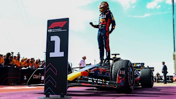 AUSTIN, TEXAS - OCTOBER 22: Race winner Max Verstappen of the Netherlands and Oracle Red Bull