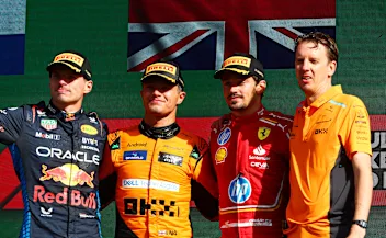 ZANDVOORT, NETHERLANDS - AUGUST 25: Second placed Max Verstappen of the Netherlands and Oracle Red