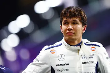 JEDDAH, SAUDI ARABIA - MARCH 08: 12th placed qualifier Alexander Albon of Thailand and Williams