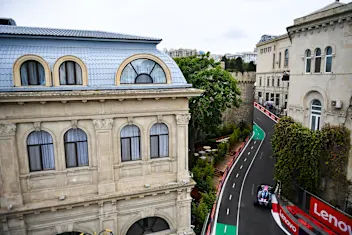 BAKU, AZERBAIJAN - SEPTEMBER 21: Pierre Gasly of France driving the (10) Alpine F1 A525 Renault on