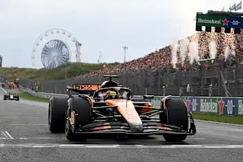 ZANDVOORT, NETHERLANDS - AUGUST 31: Race winner Oscar Piastri of Australia driving the (81) McLaren