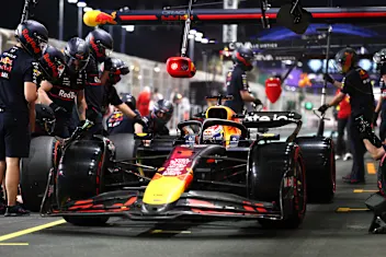 JEDDAH, SAUDI ARABIA - APRIL 19: Max Verstappen of the Netherlands driving the (1) Oracle Red Bull