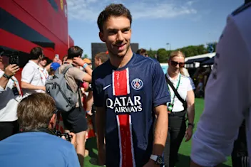  Pierre Gasly arrives in the Paddock prior to the 2025 Spanish Grand Prix