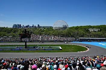 MONTREAL, QUEBEC - MAY 22: George Russell of Great Britain driving the (63) Mercedes AMG Petronas