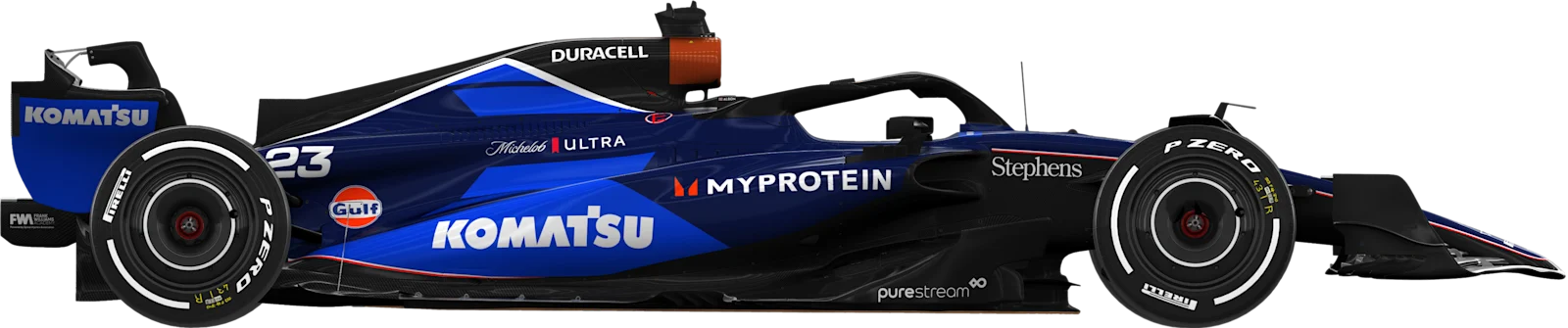 Williams 2024 car, side view