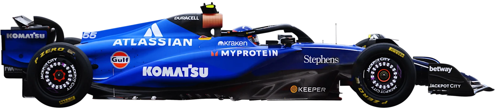 Williams 2025 car, side view