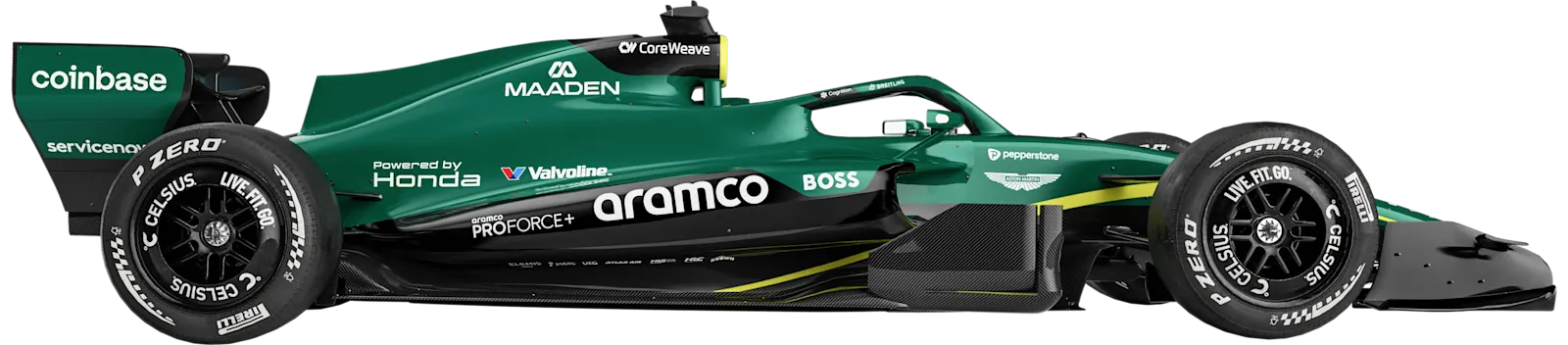 Aston Martin 2026 car, side view