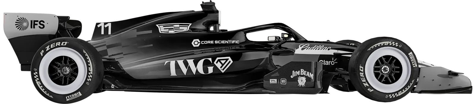 Cadillac F1 Team 2026 car, side view