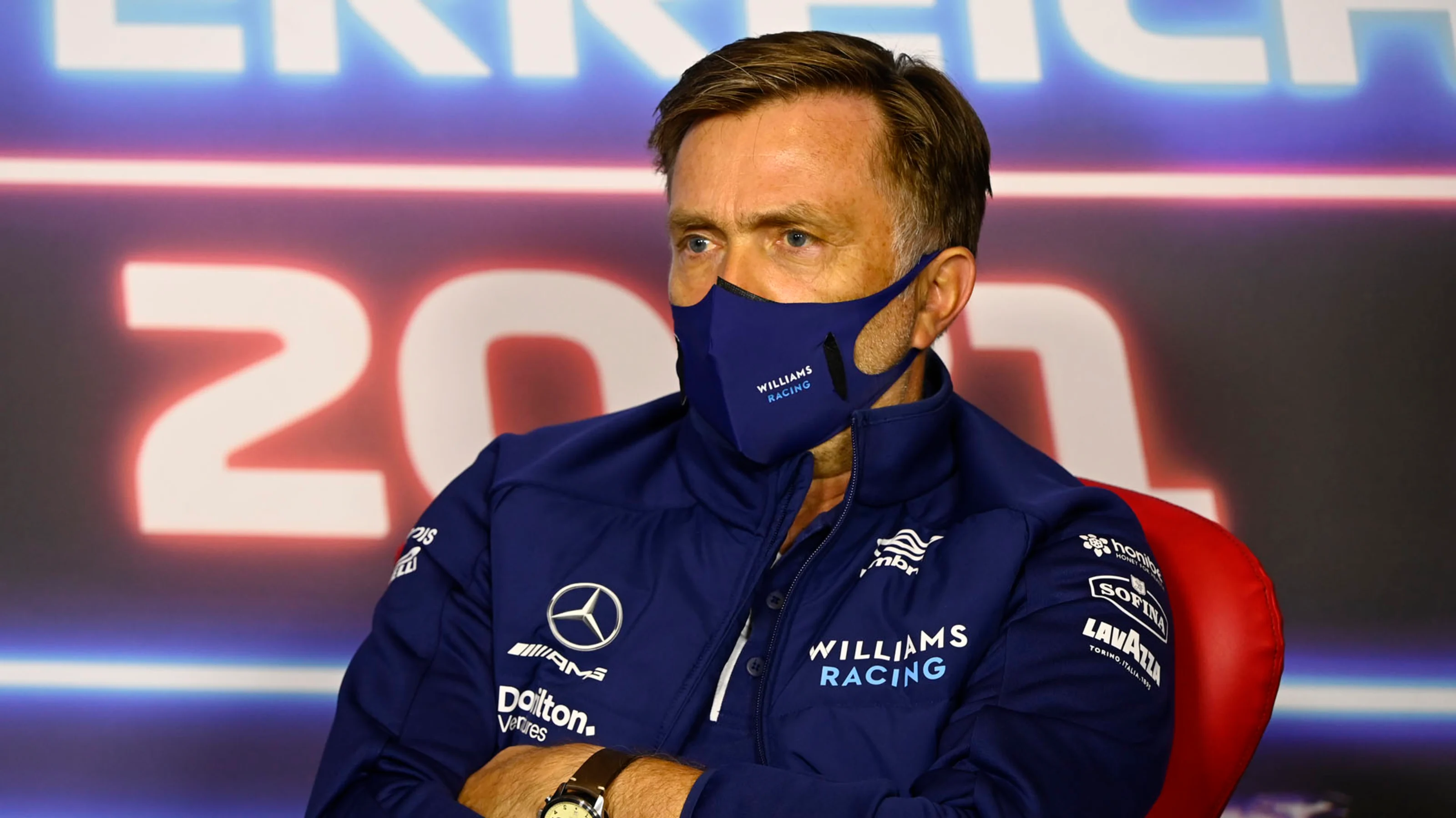 Jost Capito, CEO, Williams, in the team principals Press