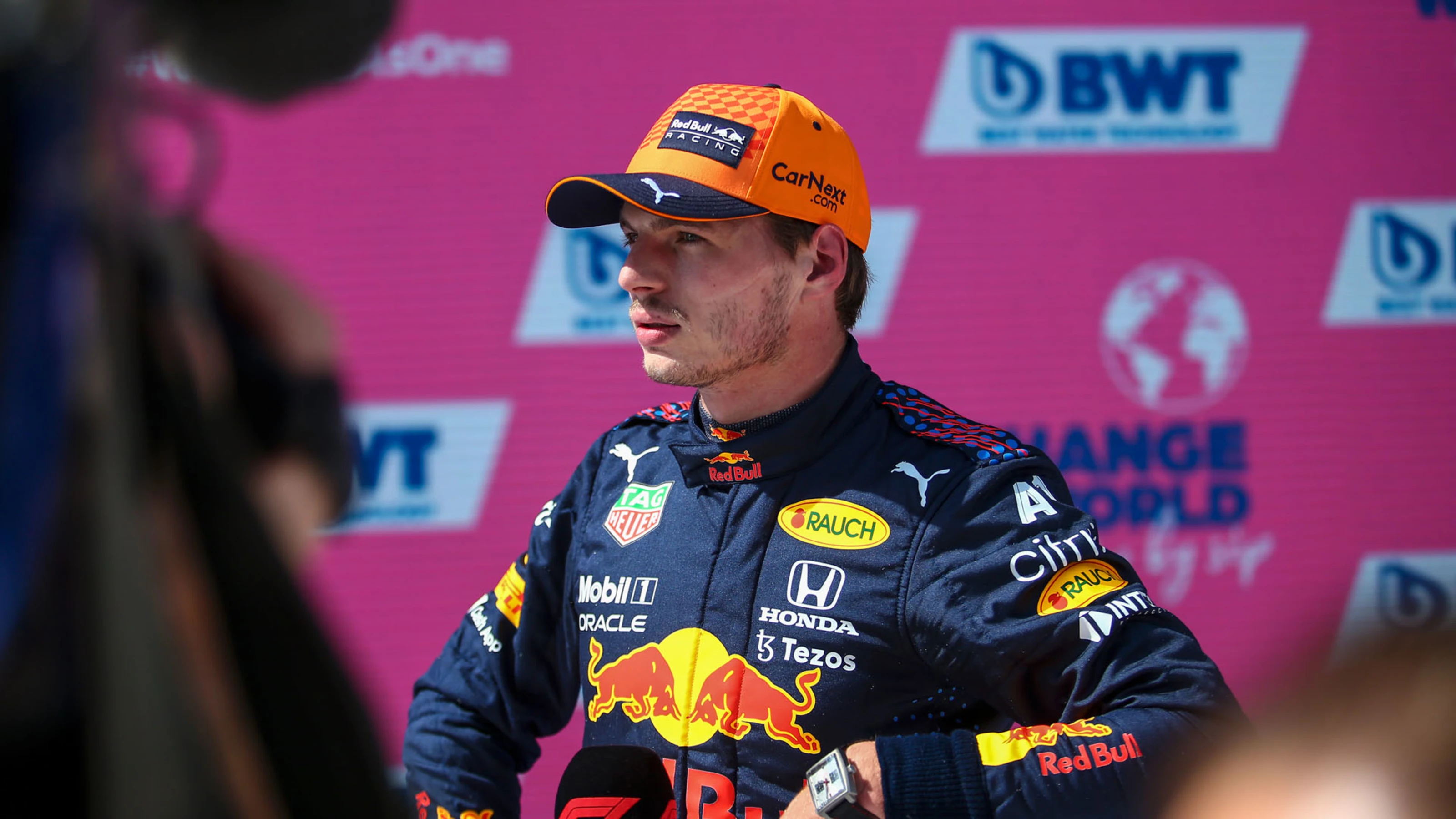 VERSTAPPEN Max (ned), Red Bull Racing Honda RB16B, portrait during the Formula 1 Grosser Preis Von