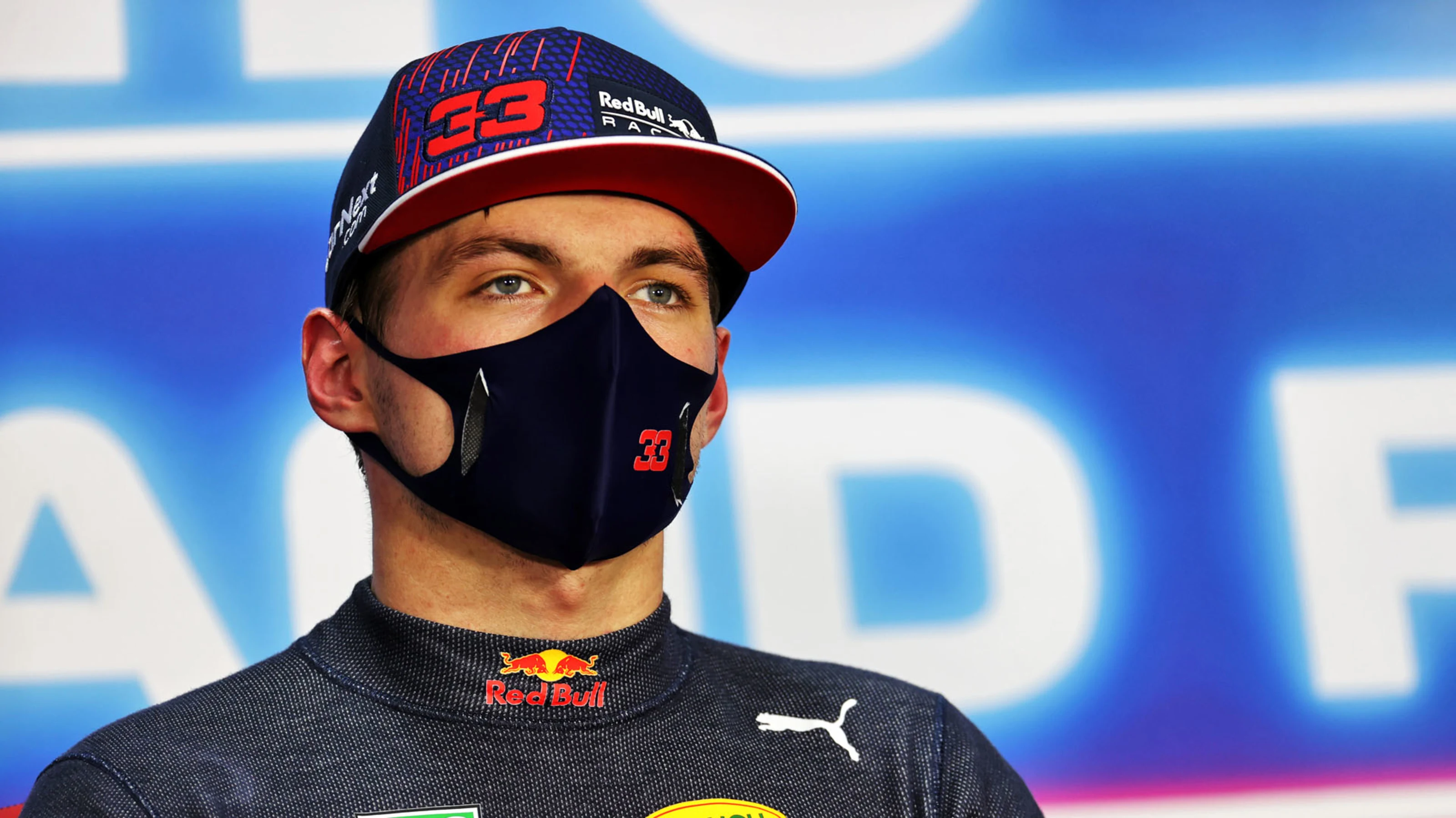 Max Verstappen (NLD) Red Bull Racing in the post qualifying FIA Press Conference.
27.03.2021.