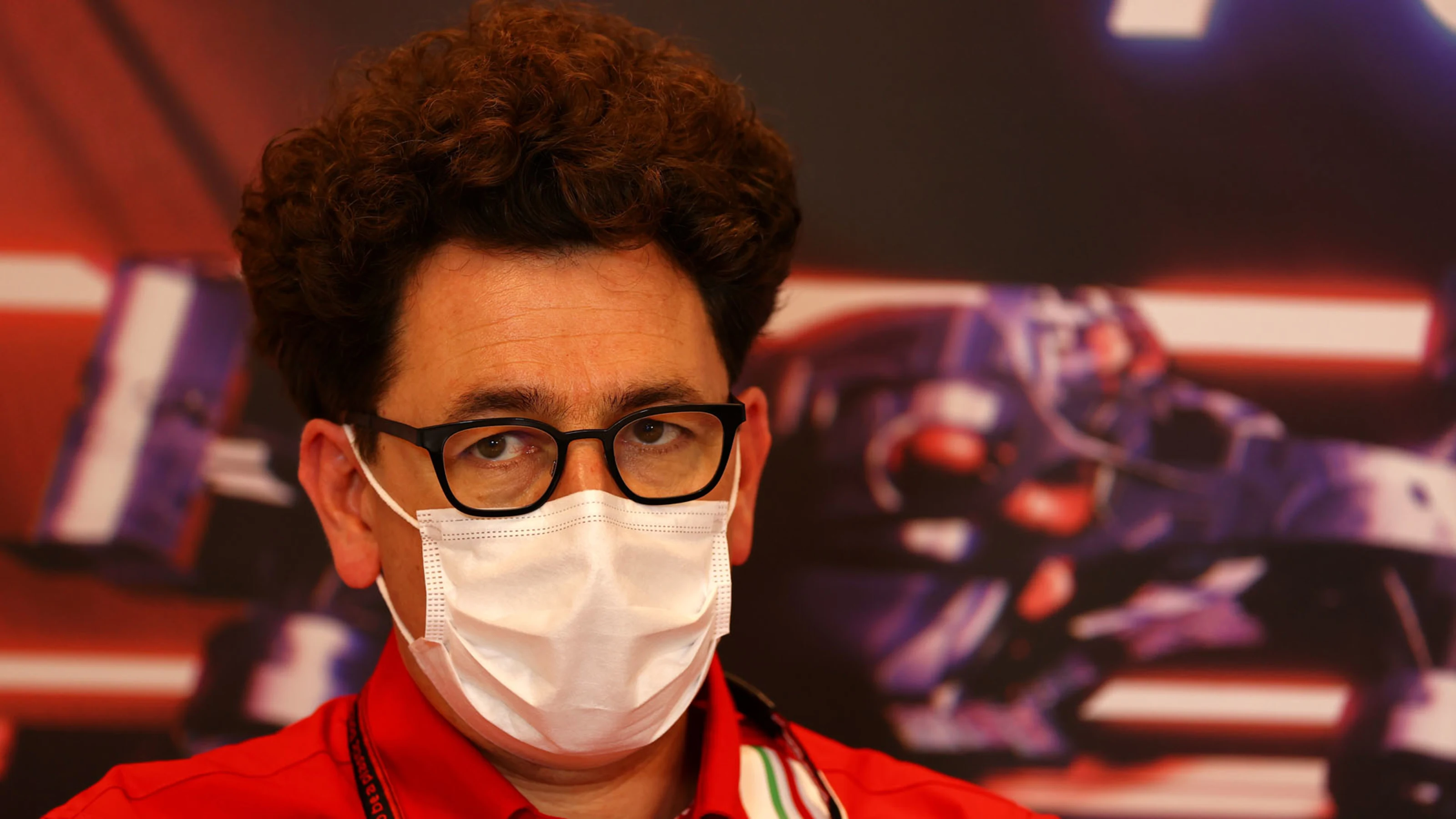 Mattia Binotto (ITA) Ferrari Team Principal in the FIA Press Conference.

20.05.2021. Formula 1