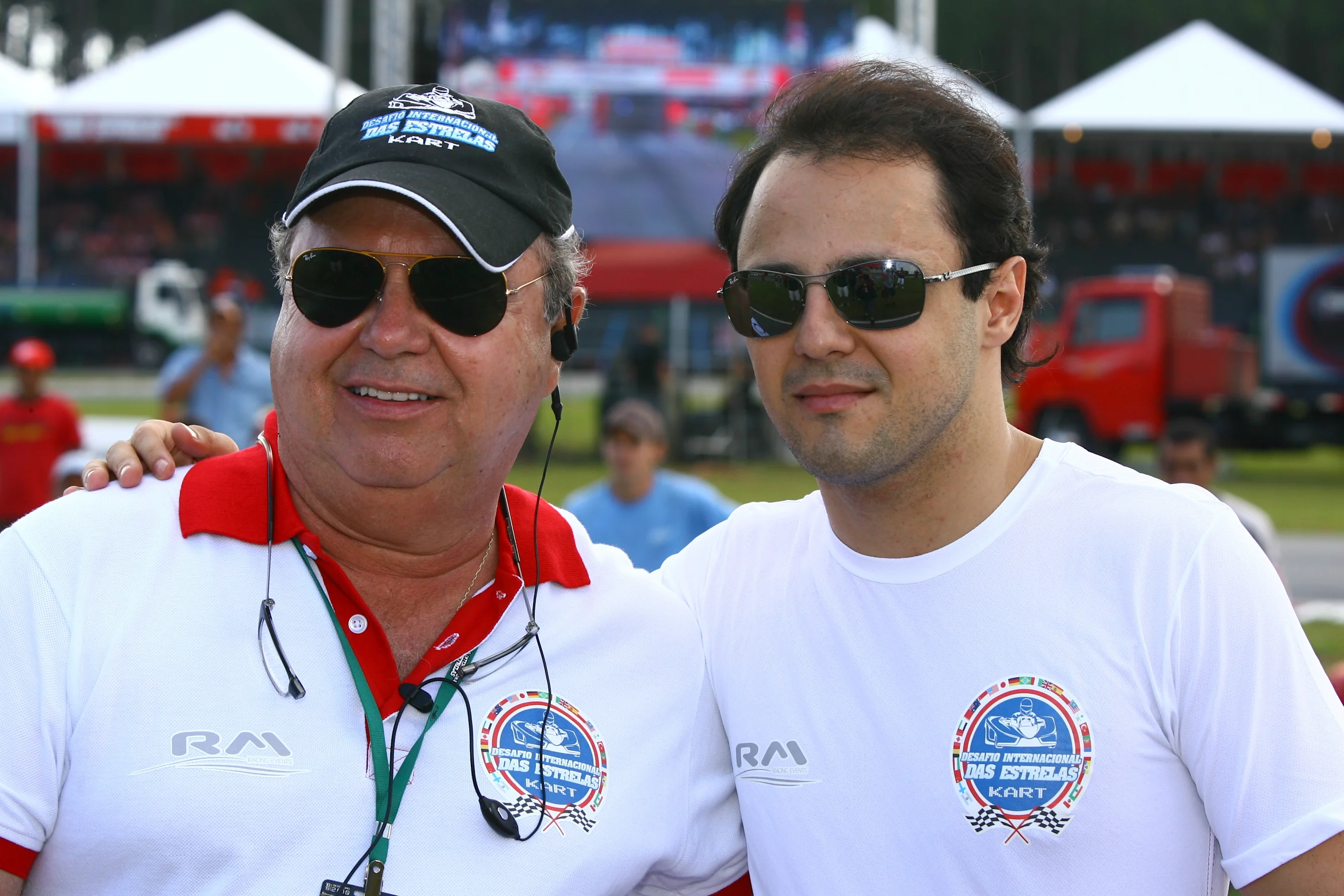 Felipe Massa (BRA) with his Father Luiz Antonio Massa (BRA), International Karting Challenge,