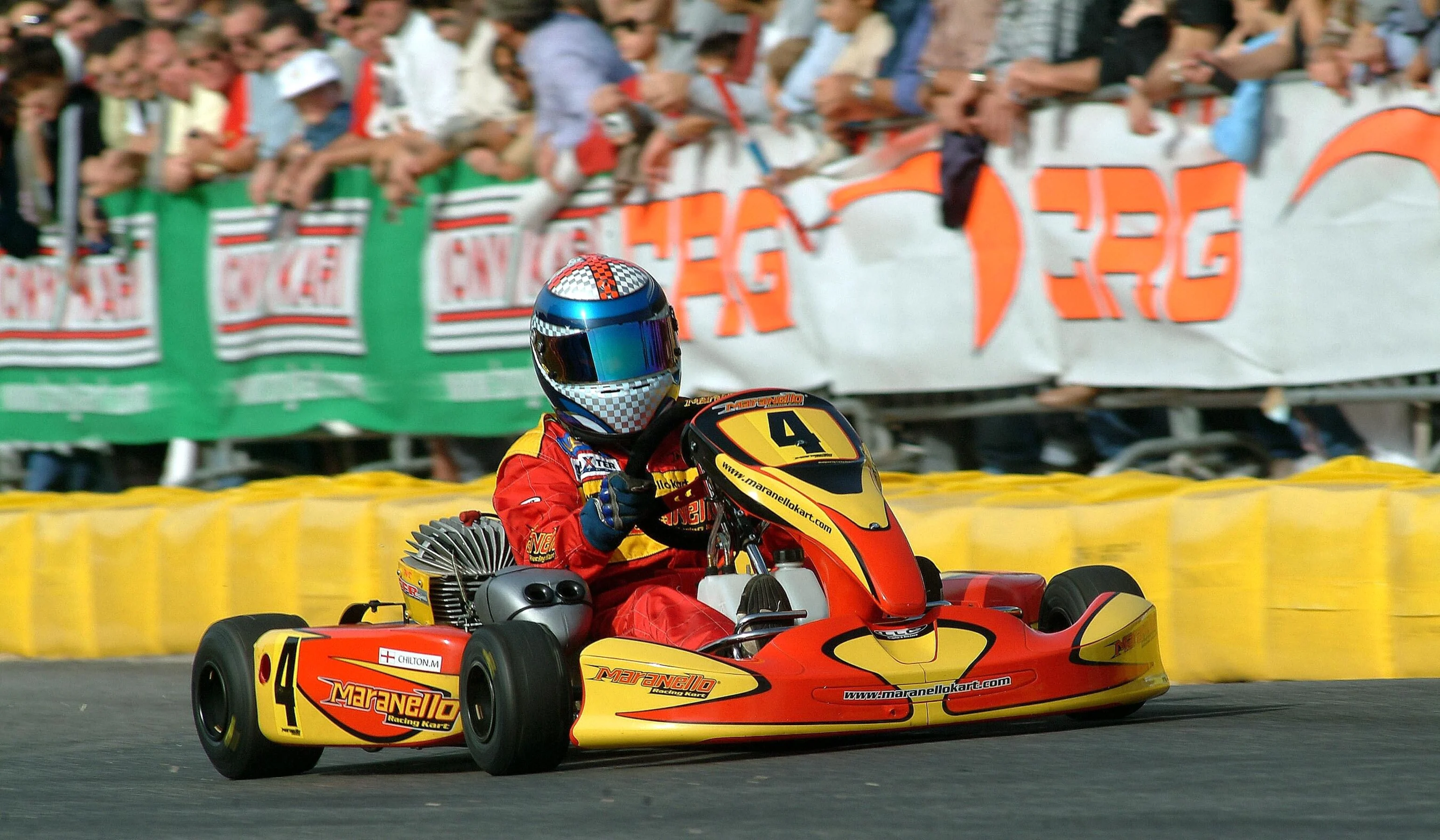 Max Chilton 2nd place. Champions Kart, Luna Park, Rome, Italy, 1 November 2004.  