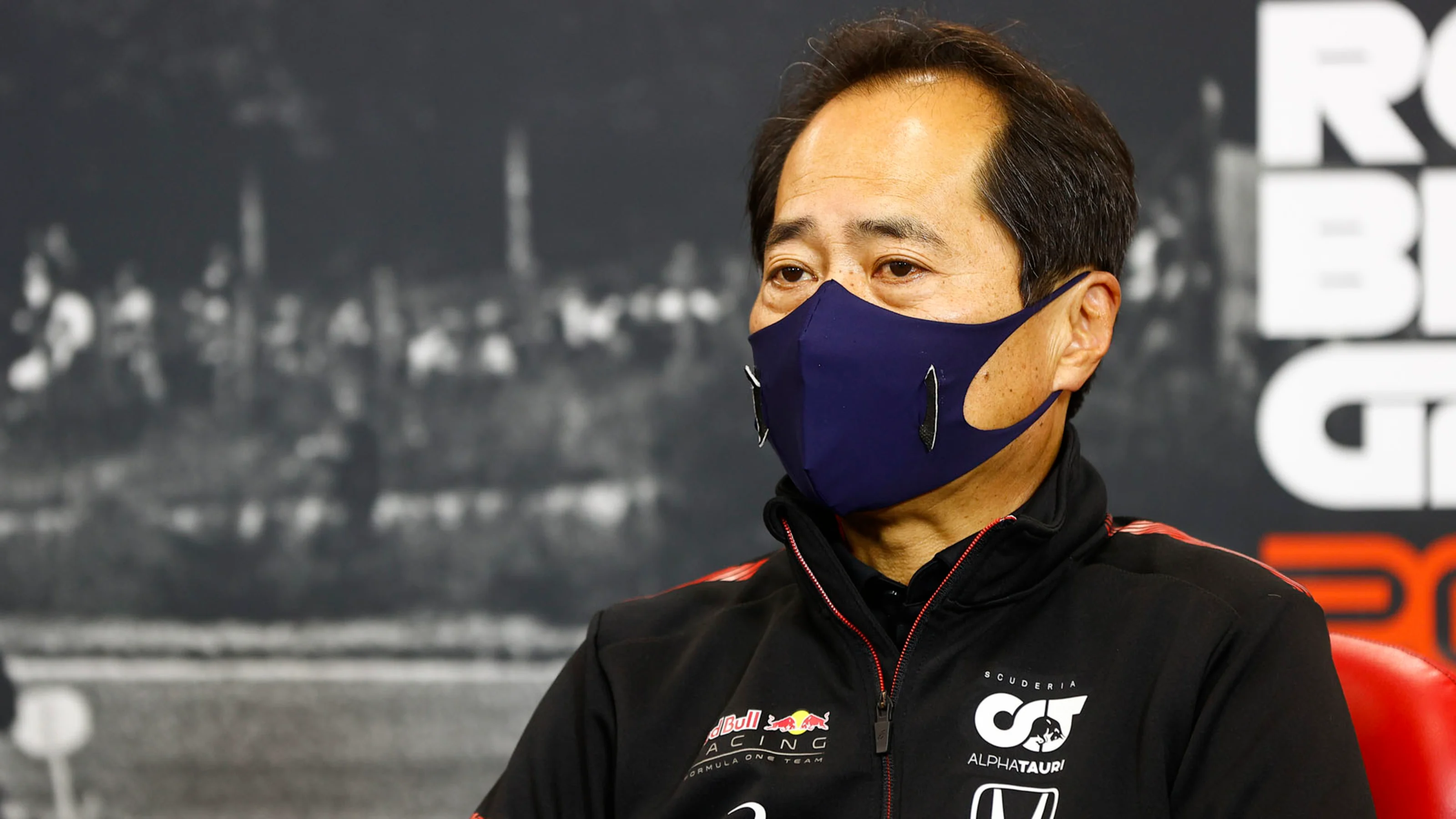 Toyoharu Tanabe, F1 Technical Director, Honda in the press conference