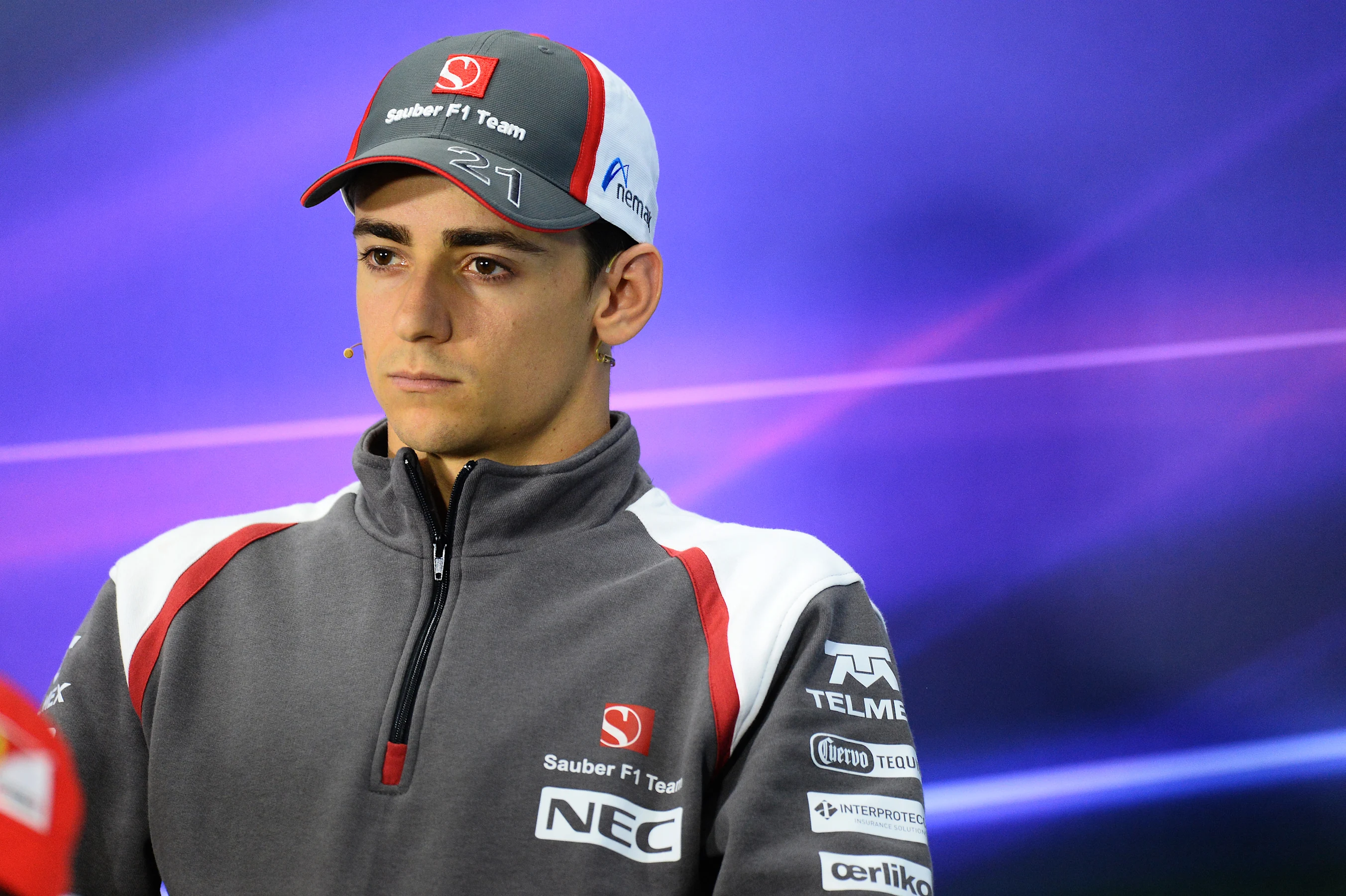 Esteban Gutierrez (MEX) Sauber in the Press Conference. Formula One World Championship, Rd4,