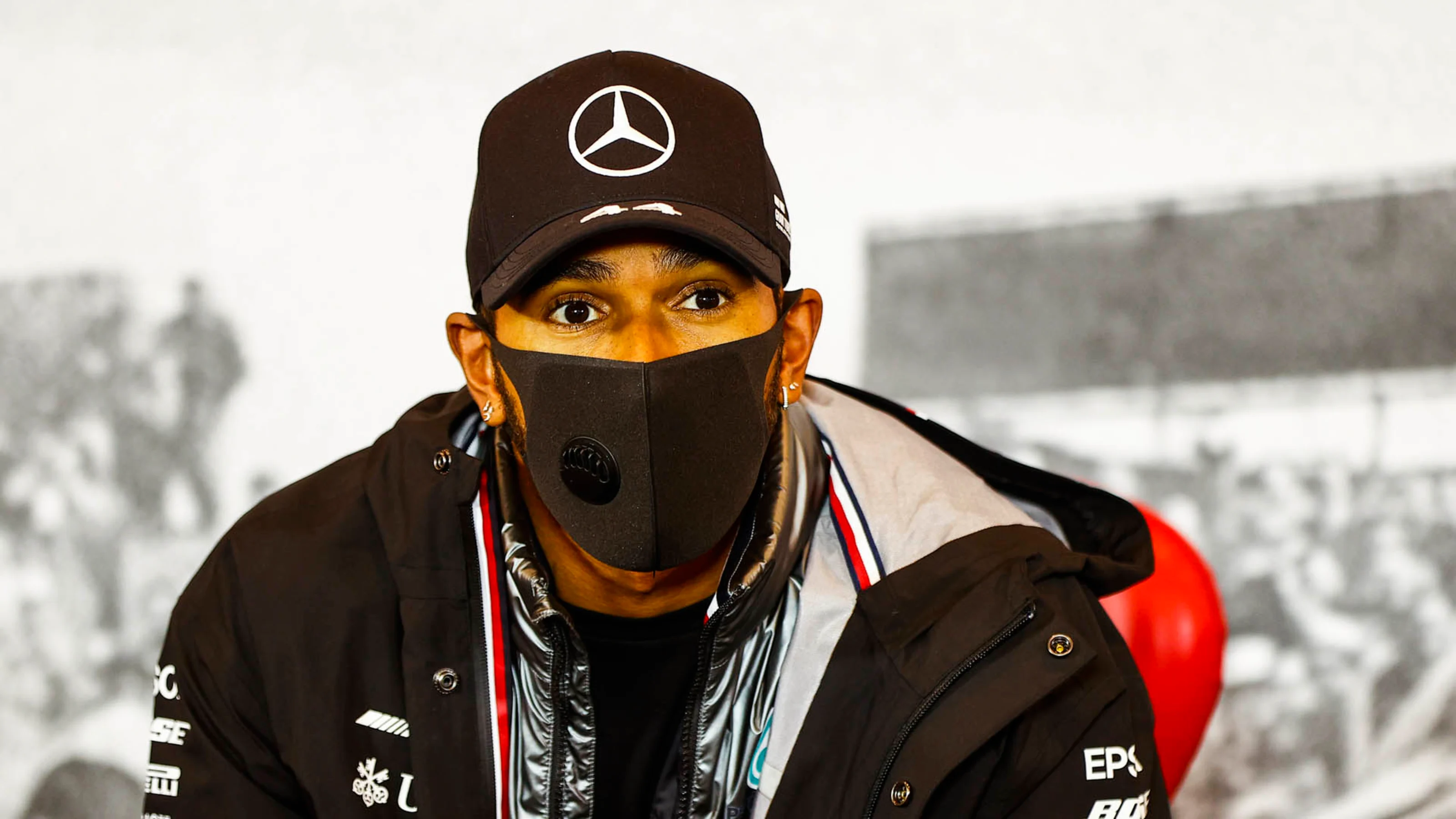 Race Winner Lewis Hamilton, Mercedes-AMG Petronas F1 in the press conference