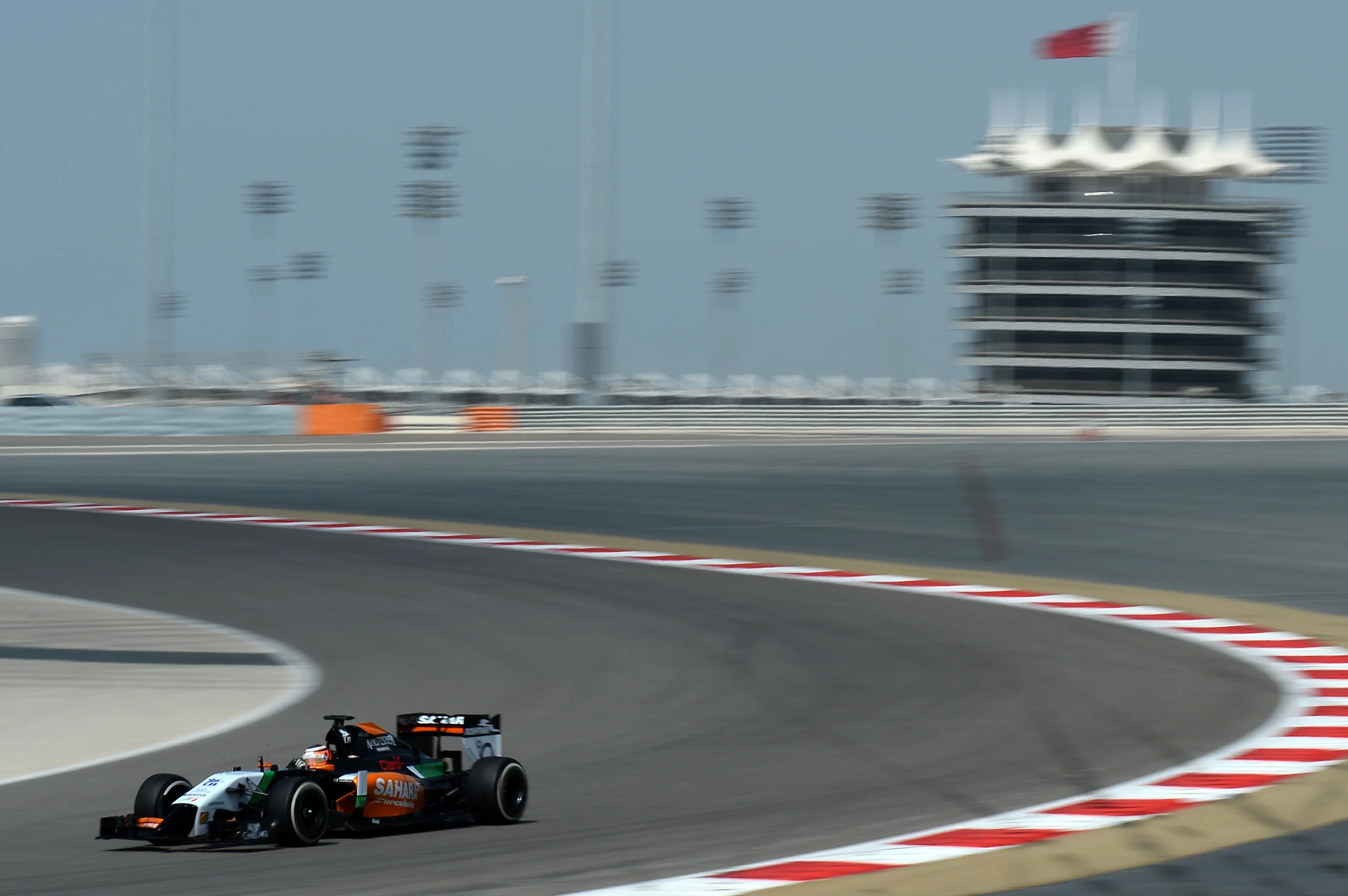 Nico Hulkenberg (GER) Force India VJM07. Formula One Testing, Day Three, Bahrain International