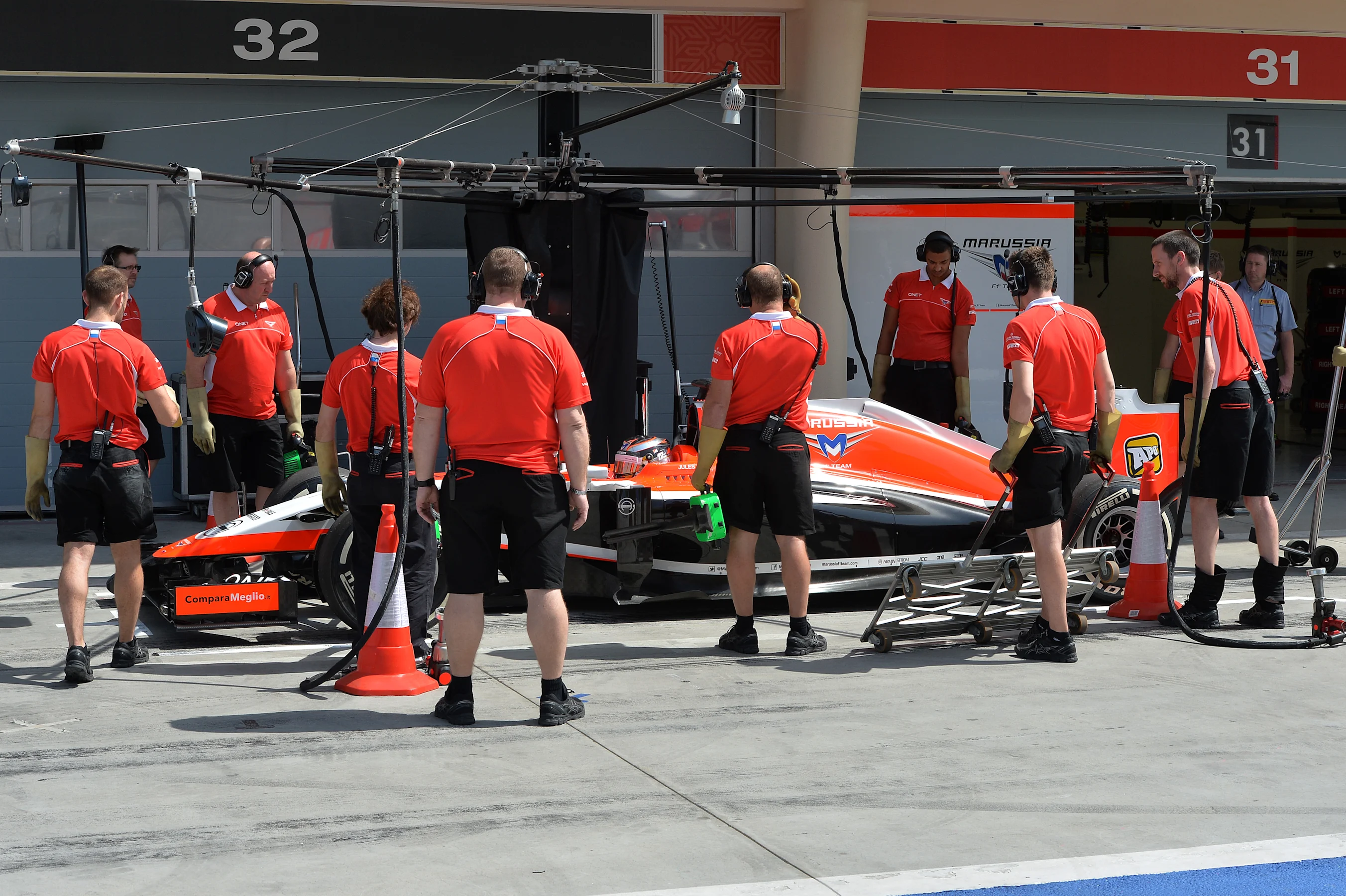 Jules Bianchi (FRA) Marussia F1 Team MR03. Formula One Testing, Day Three, Bahrain International
