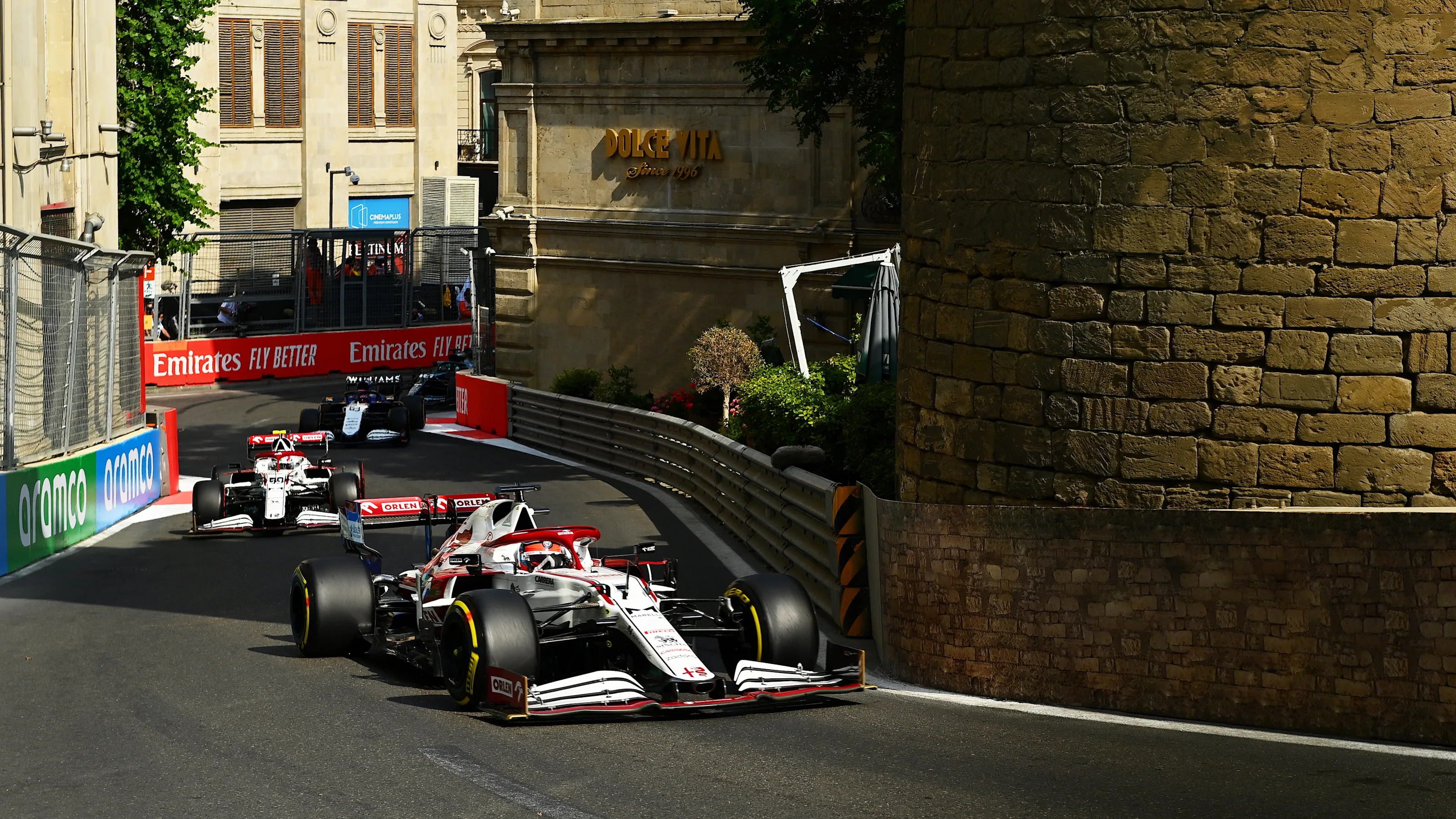 BAKU, AZERBAIJAN - JUNE 06: Kimi Raikkonen of Finland driving the (7) Alfa Romeo Racing C41 Ferrari