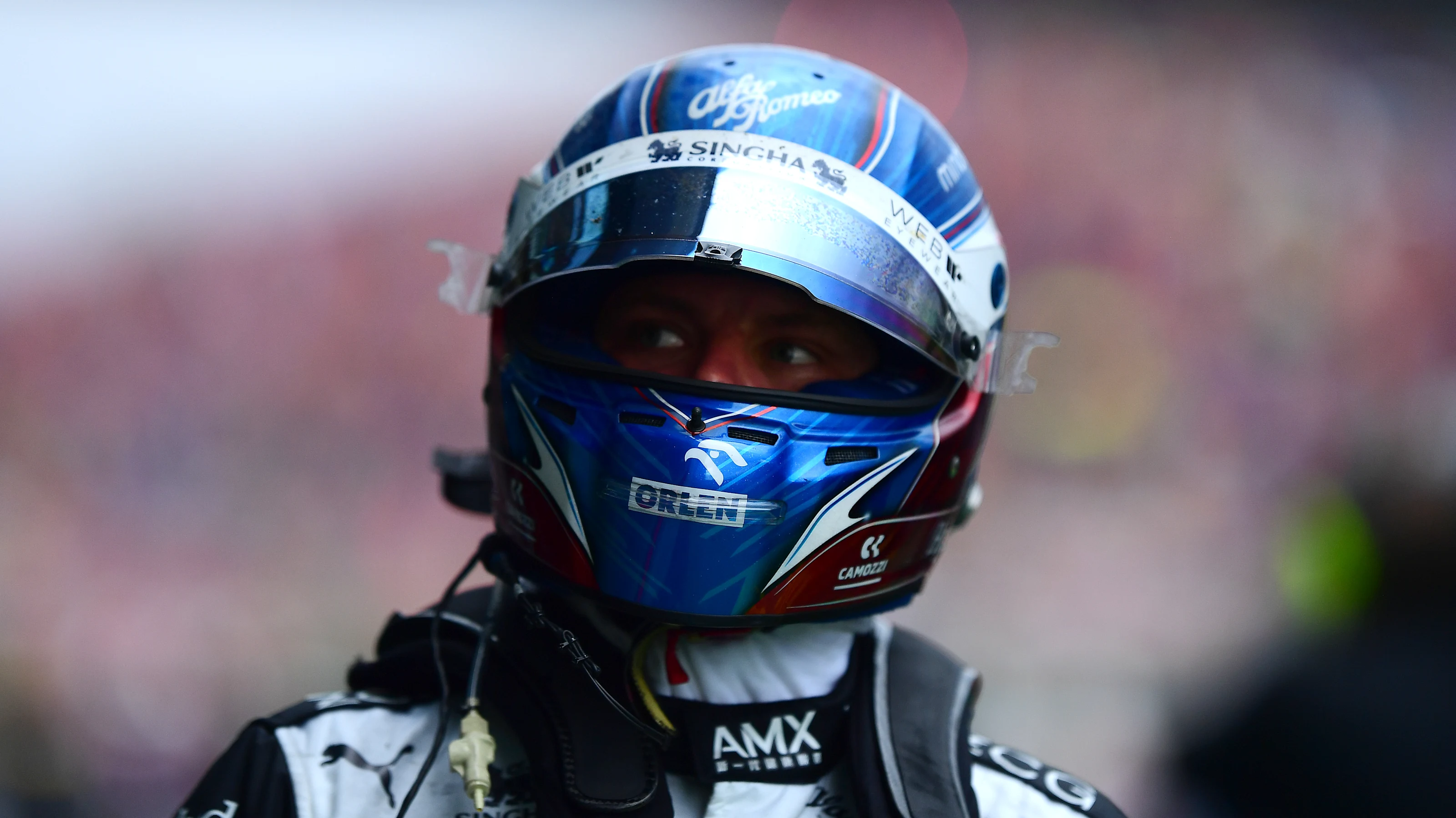 IMOLA, ITALY - APRIL 24: 5th placed Valtteri Bottas of Finland and Alfa Romeo F1 walks in parc