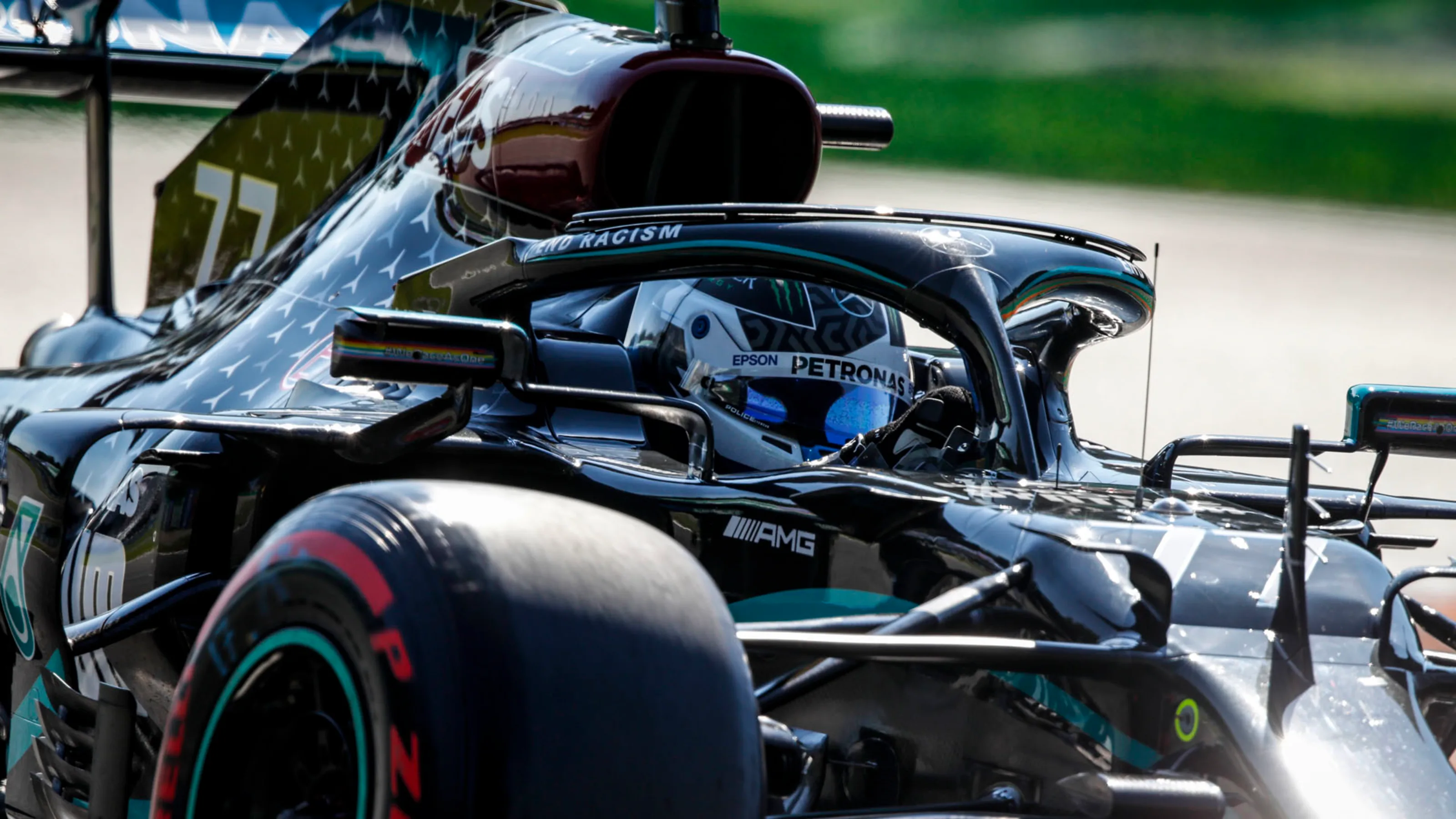 77 BOTTAS Valtteri (fin), Mercedes AMG F1 GP W11 Hybrid EQ Power+, action during the Formula 1 Gran