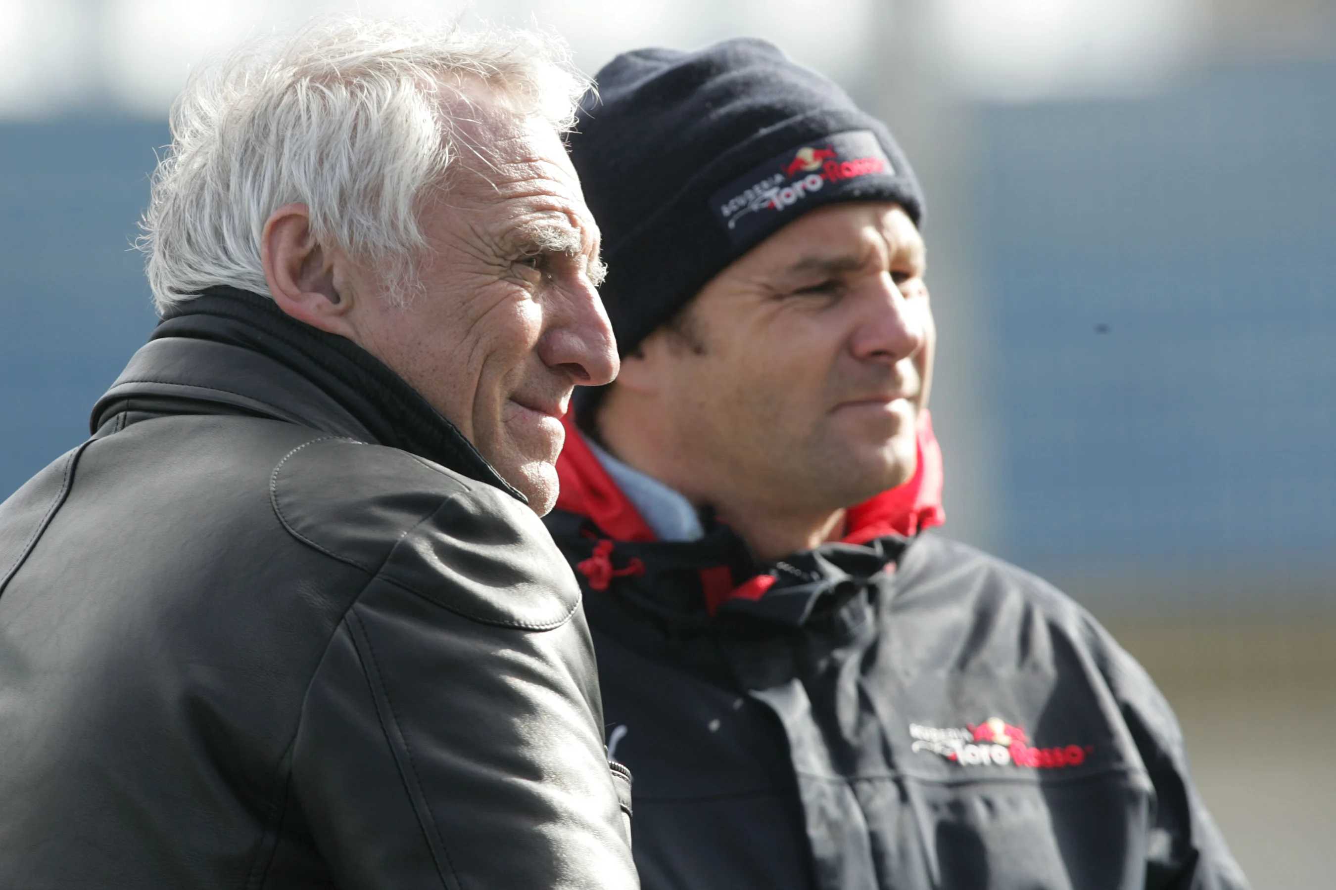 Dietrich Mateschitz (AUT) Red Bull Owner with Gerhard Berger (AUT) Scuderia Toro Rosso