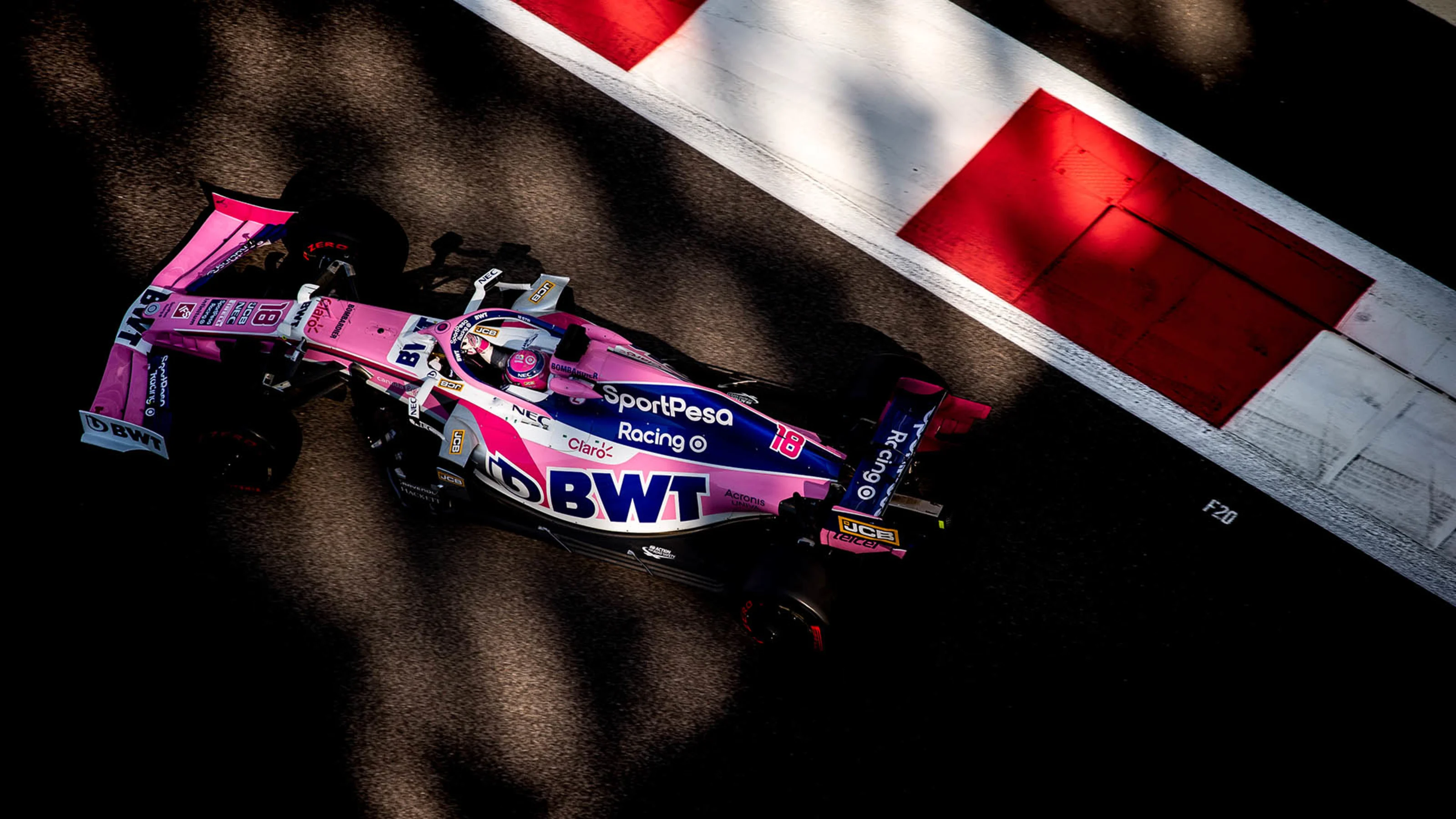 Lance Stroll (CDN) Racing Point F1 Team RP19.
04.12.2019. Formula 1 Testing, Yas Marina Circuit,