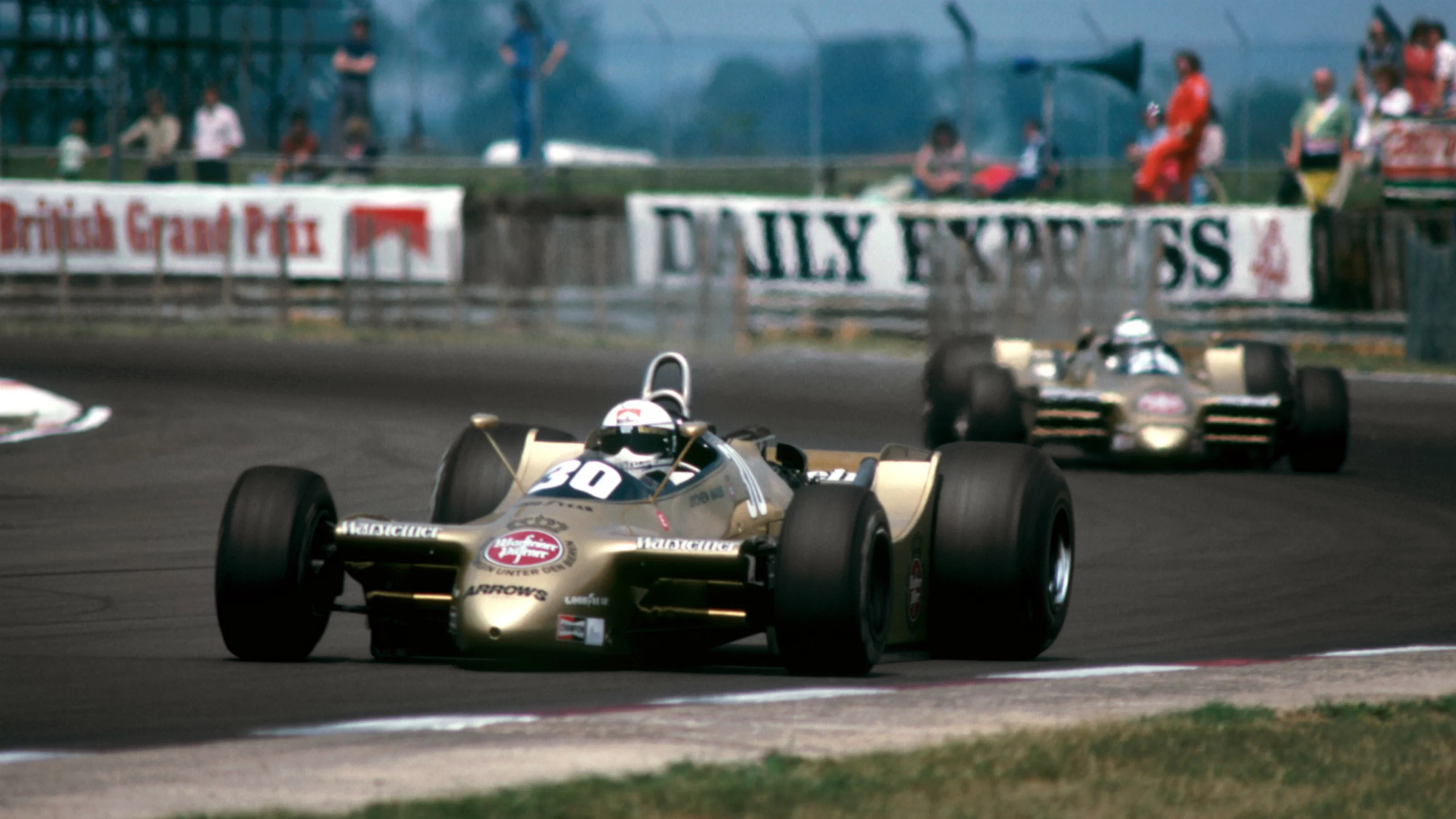 Jochen Mass GER Arrows A2 who retired from the race on lap 39 with a broken rear suspension link