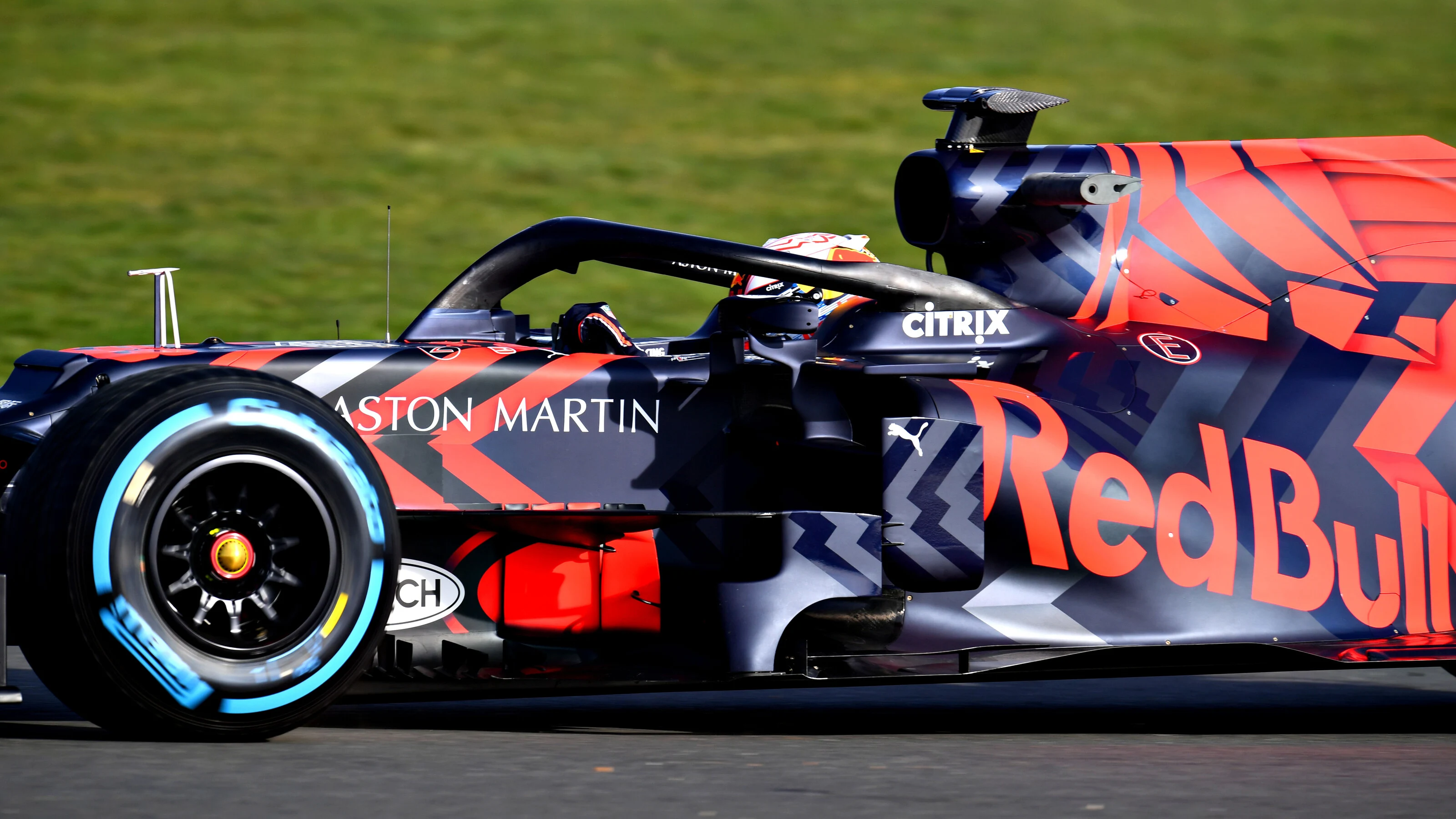 NORTHAMPTON, ENGLAND - FEBRUARY 13: Max Verstappen of the Netherlands driving the (33) Aston Martin