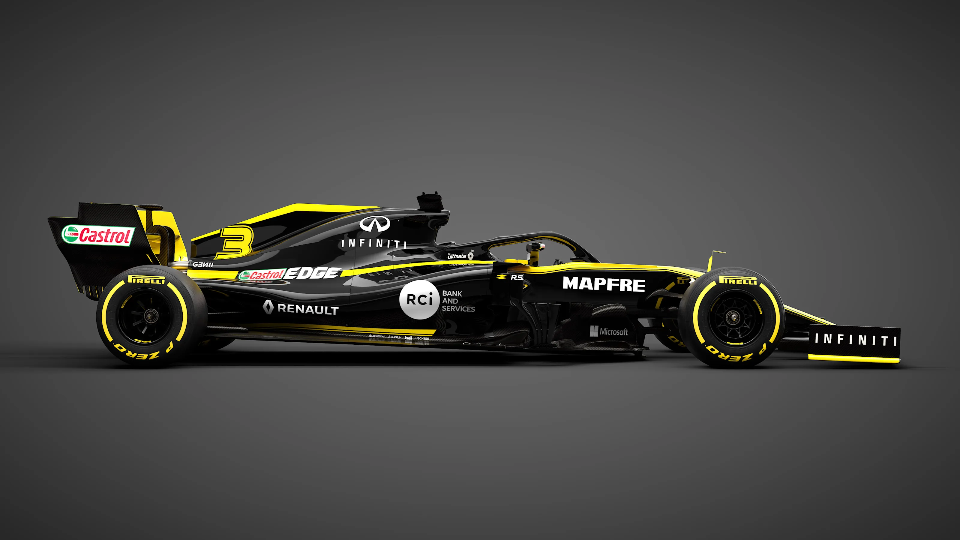 The Renault Sport F1 Team RS19.
Renault Sport F1 Team RS19 Launch, Tuesday 12th February 2019,