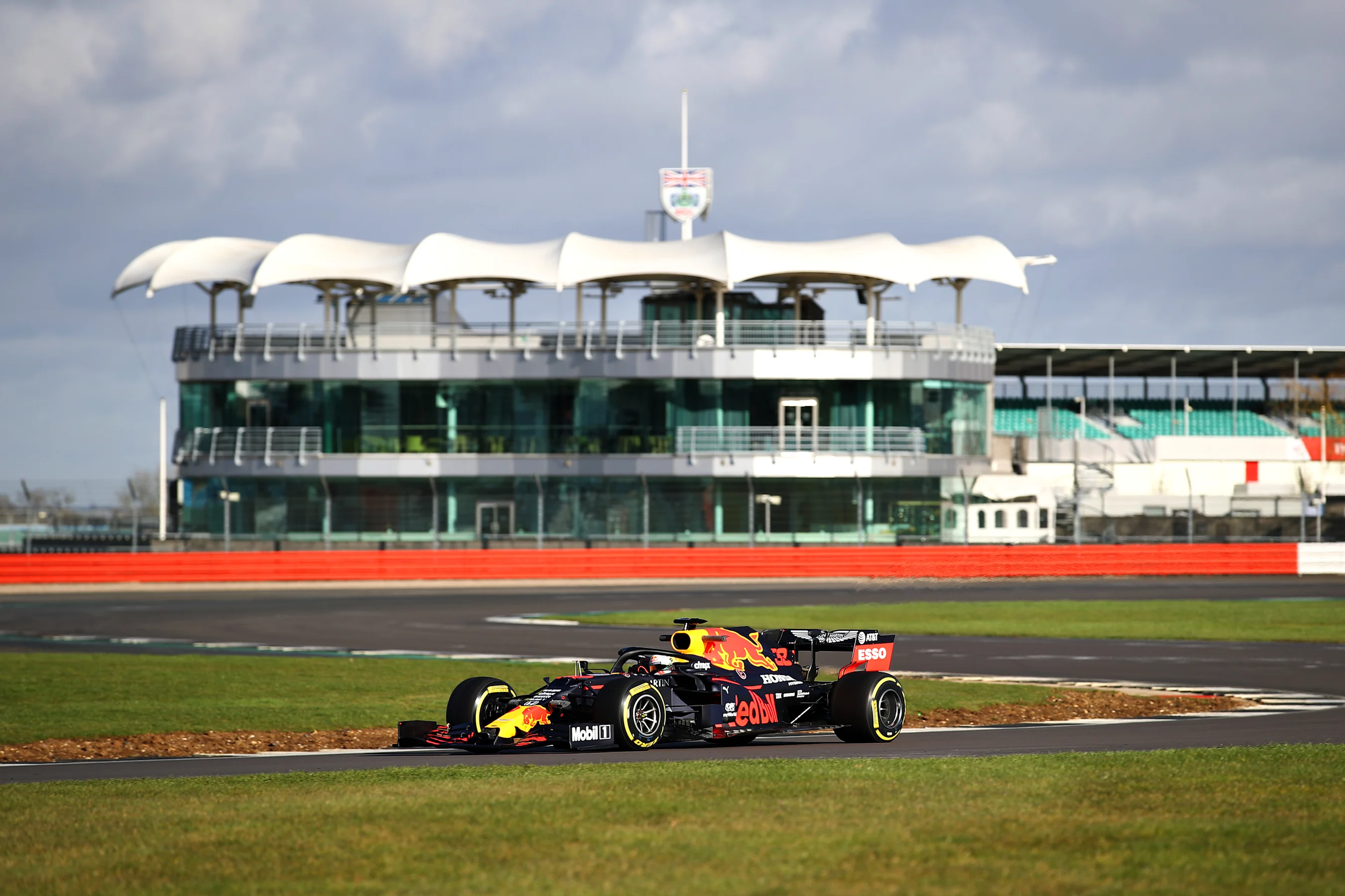 NORTHAMPTON, ENGLAND - FEBRUARY 12: Max Verstappen of the Netherlands driving the (33) Aston Martin
