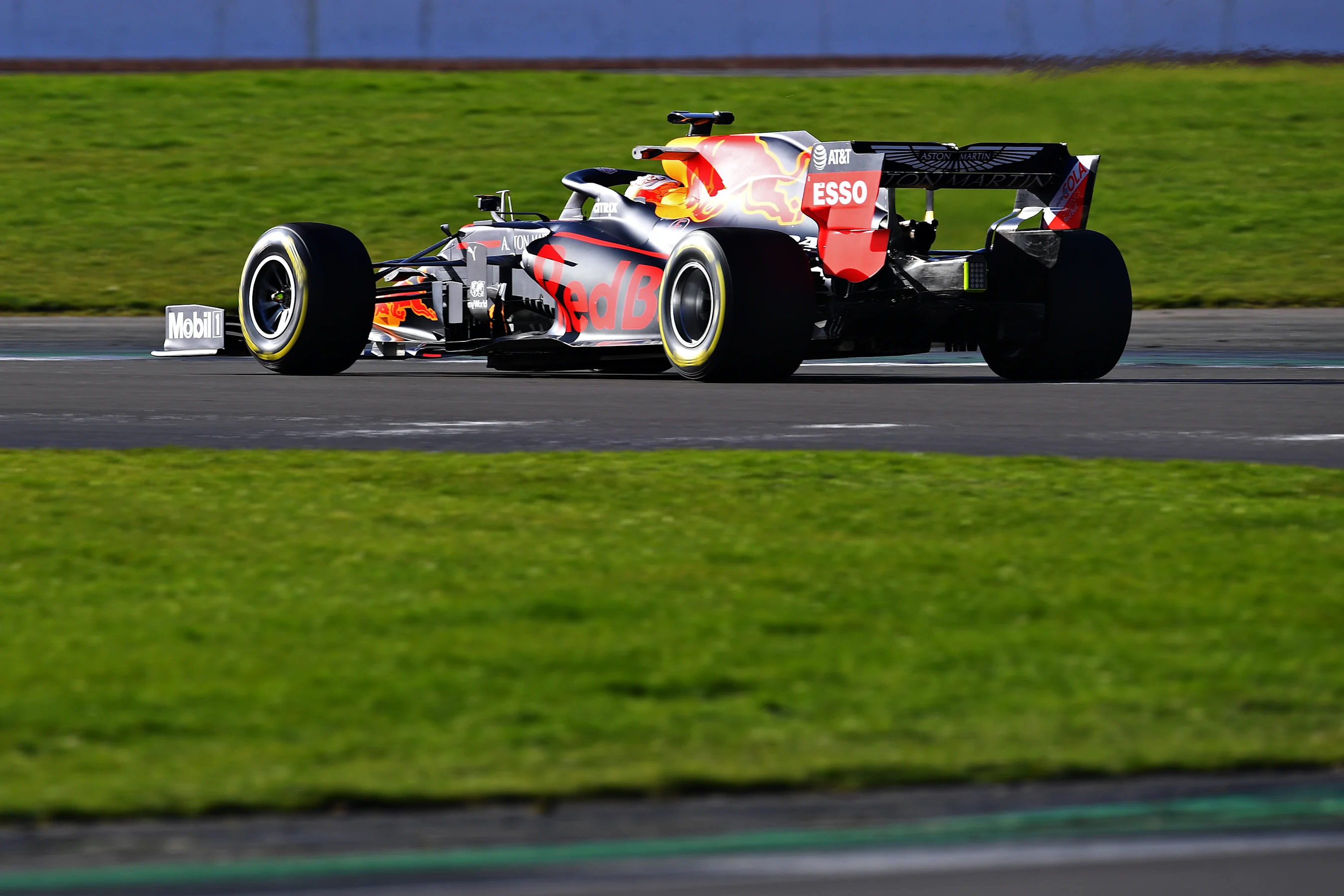 NORTHAMPTON, ENGLAND - FEBRUARY 12: Max Verstappen of the Netherlands driving the (33) Aston Martin