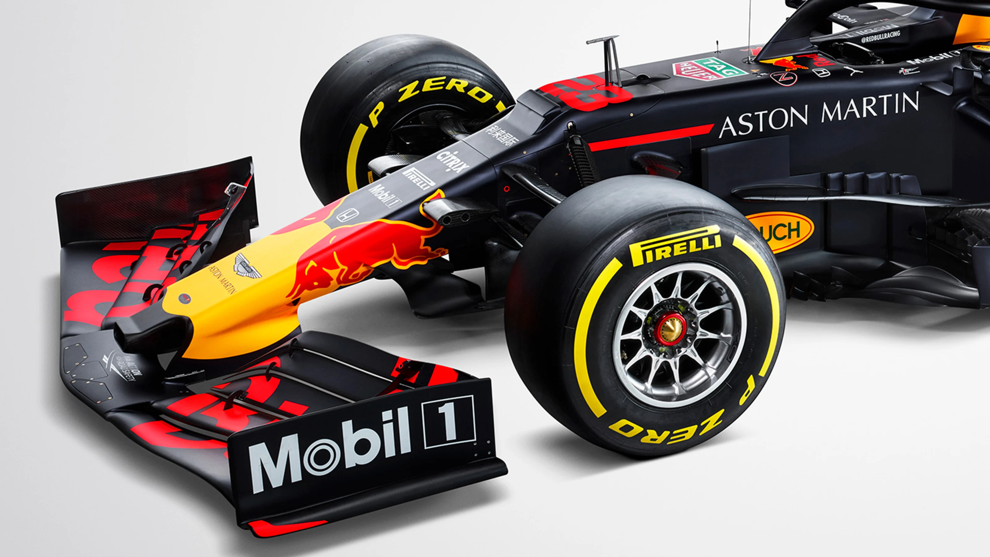 Alexander Albon's #23 Aston Martin Red Bull Racing RB15 seen during a Studio Shoot. // Thomas