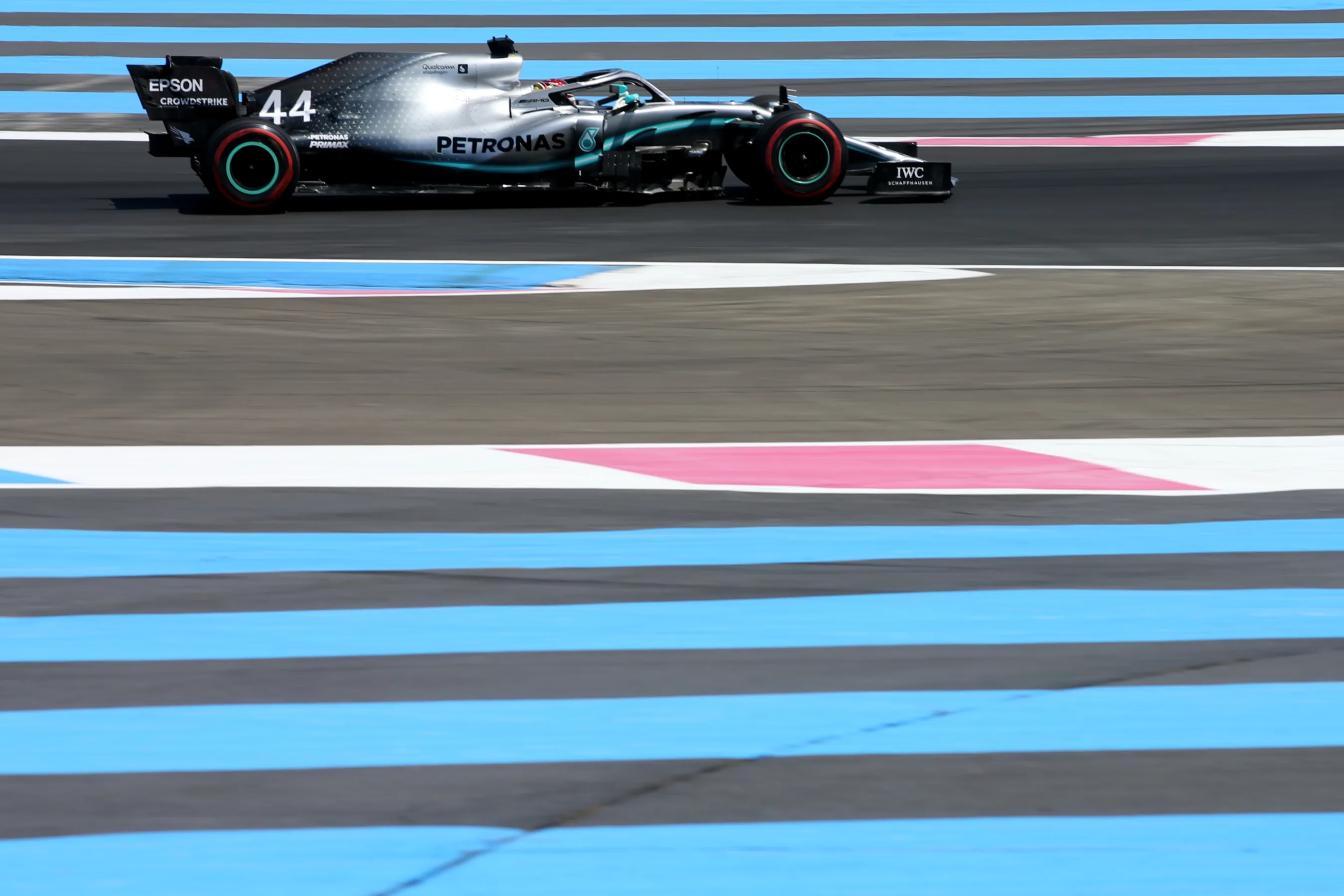 LE CASTELLET, FRANCE - JUNE 21: Lewis Hamilton of Great Britain driving the (44) Mercedes AMG