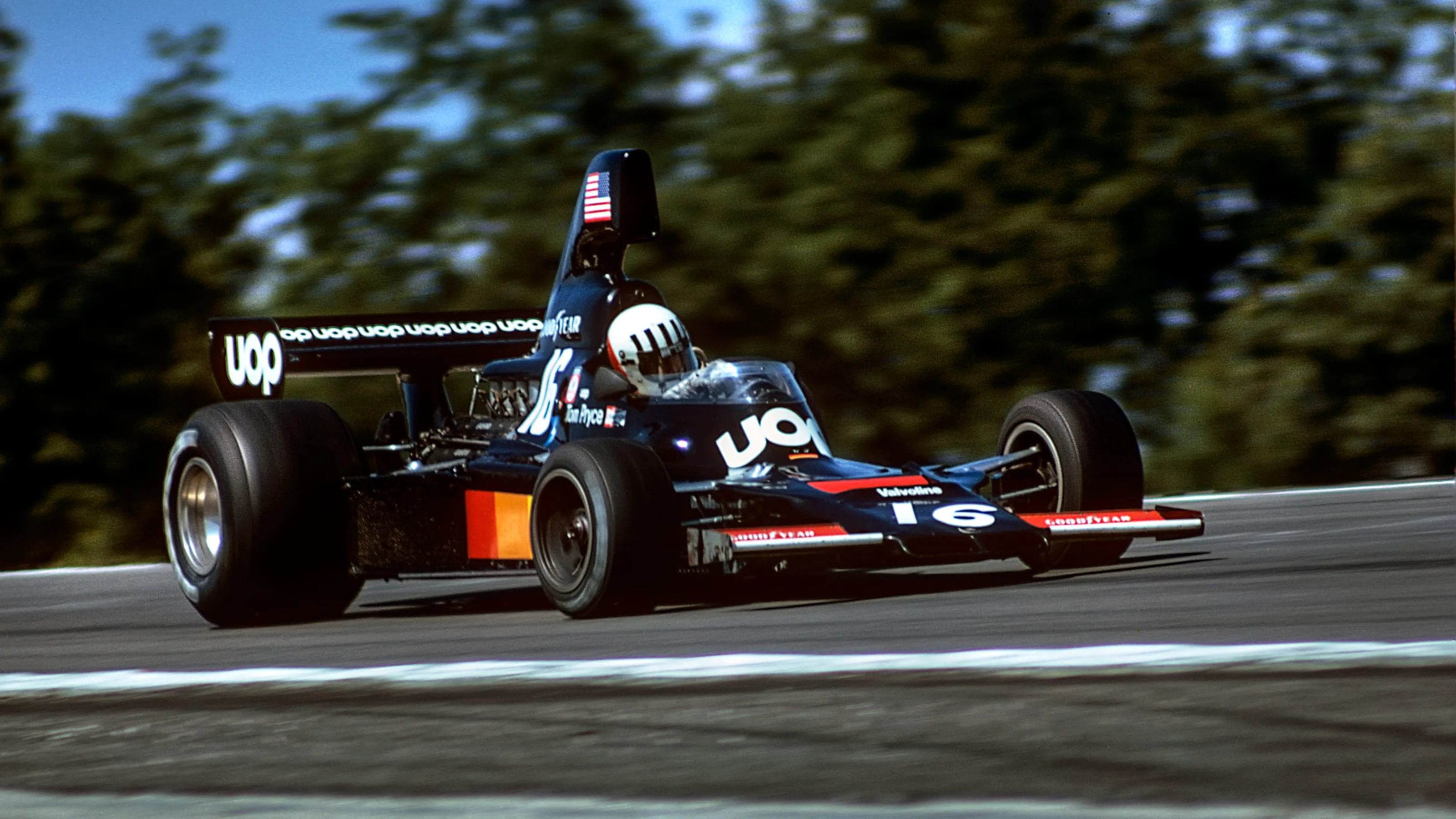 Tom Pryce, Shadow-Ford DN5, Grand Prix of Switzerland, Dijon-Prenois, 24 August 1975. (Photo by