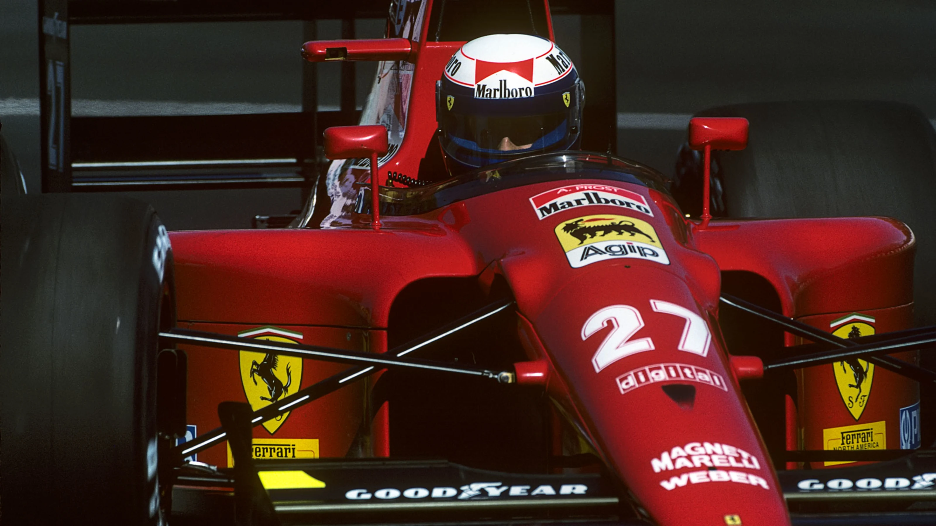 Alain Prost, Ferrari 642, Grand Prix of Canada, Circuit Gilles Villeneuve, June 2, 1991. (Photo by