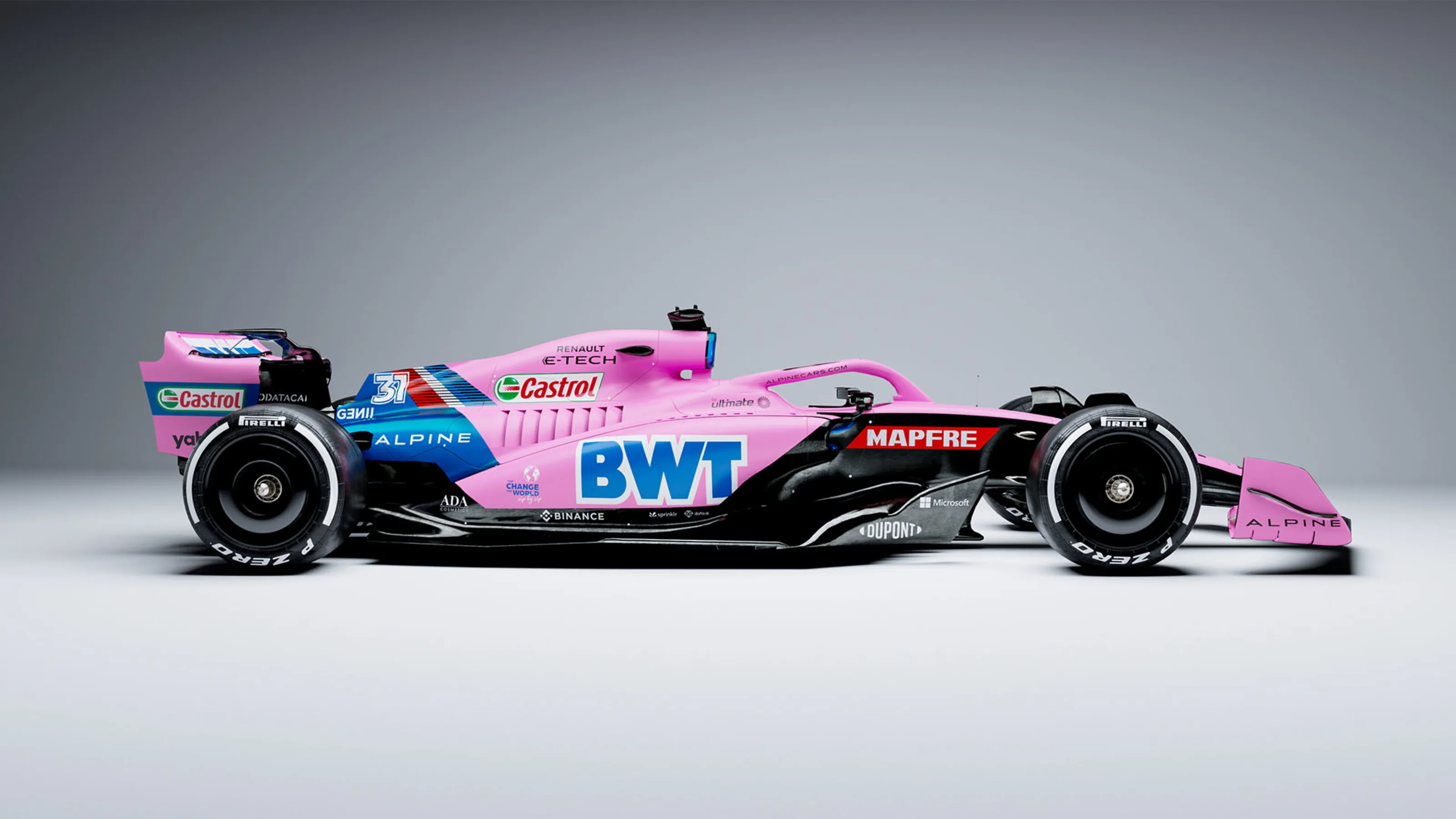 2022 - BWT Alpine F1 Team - Launch A522 - Pink single seater