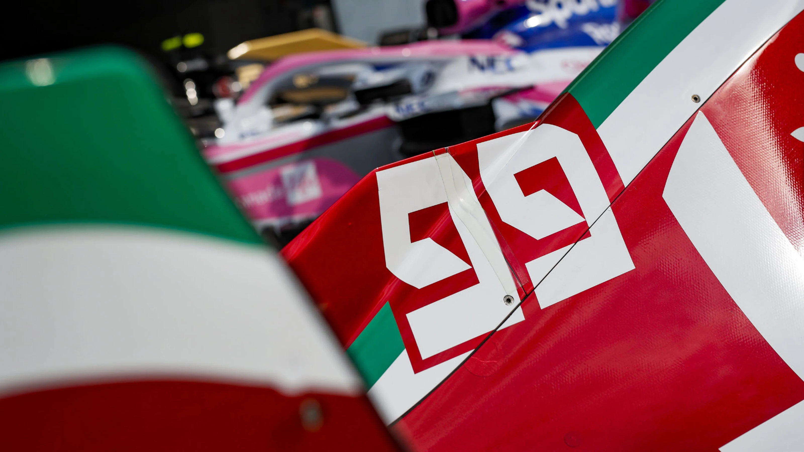 Alfa Romeo Racing C38, details of the special livery for the 2019 Formula 1 FIA world championship,